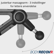 Massagepistol PRO - med 8 massagehoveder og praktisk taske fra Body RecovR
